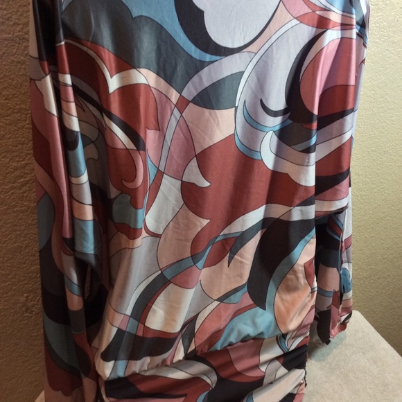 Boston Proper Tunic Top Cold Shoulder Long sleeves - Picture 6 of 9